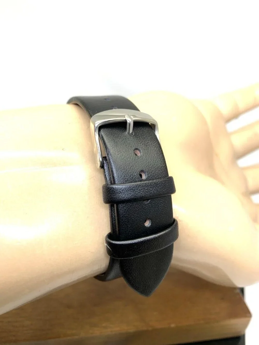 Casio Men's Watch AQ100W Analog Digital Quartz Black Leather Strap 41mm 358